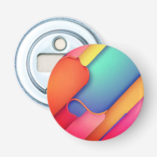 Moderne kunstontwerpmappen voor kleuren button flesopener