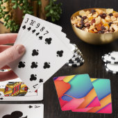 Moderne kunstontwerpmappen voor kleuren pokerkaarten (Insitu)