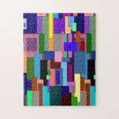 Moderne kunstpuzzel legpuzzel (Verticaal)
