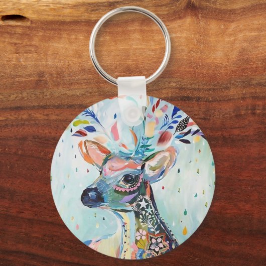 moderne kunstschilders sleutelhanger (Voorkant)