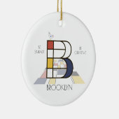 Moderne kunststijlmonogram. Brief B Keramisch Ornament (Rechts)