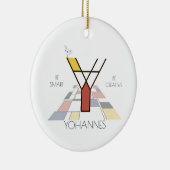 Moderne kunststijlmonogram. Brief Y Keramisch Ornament (Rechts)