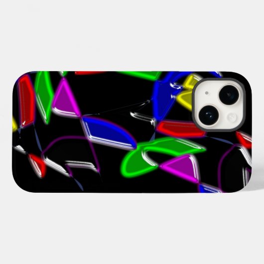 Moderne kunsttextuur Case-Mate iPhone case (Achterkant (horizontaal))