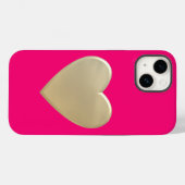 Moderne kunsttextuur, roze Case-Mate iPhone case (Achterkant (horizontaal))