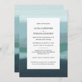 Moderne Kust Abstracte Kunst Kaart (Voorkant / Achterkant)