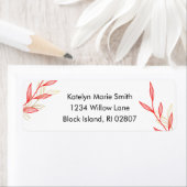 Moderne Kust Bruiloft Retouradres Labels (Insitu)