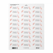 Moderne Kust Bruiloft Retouradres Labels (Full Sheet)