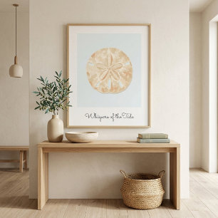Moderne Kust Zanddoller Muur Kunst Poster