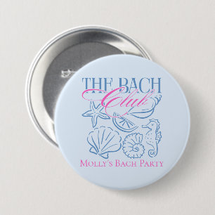 Moderne Kust Zeeschelp Thema Bachelorette Feest Ronde Button 7,6 Cm