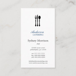 Moderne kutluier/catering/restaurant visitekaartje