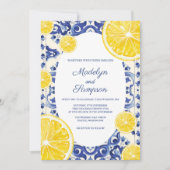 Moderne La Dolce vita Lemon bruiloft Uitnodiging (Voorkant)