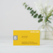 Moderne Label Cloud Yellow Web Design Visitekaartj (Staand voorkant)