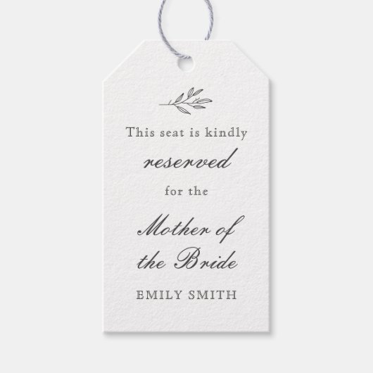 Moderne Labels van een filewoud met voorbehouden z Cadeaulabel (Voorkant)