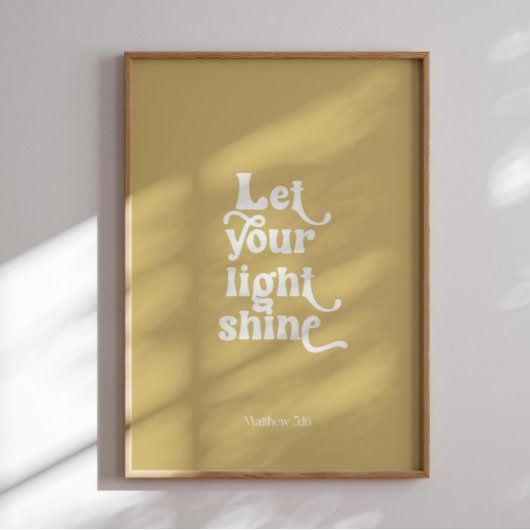 Moderne laissez briller votre affiche