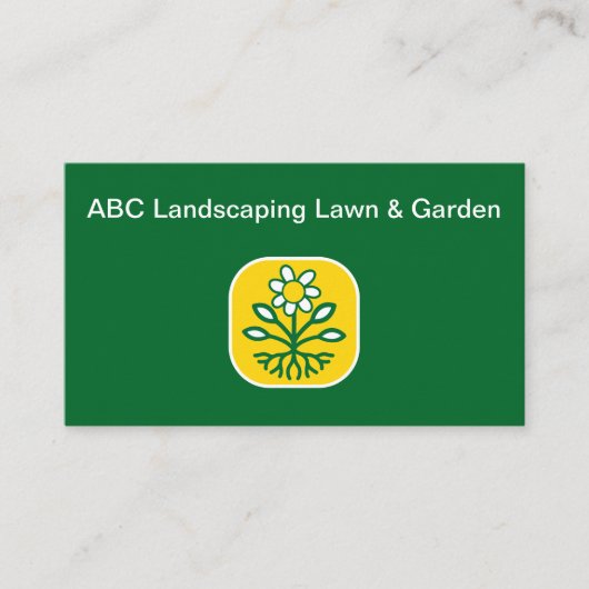 Moderne landschapsarchitectuur visitekaartje (Voorkant)