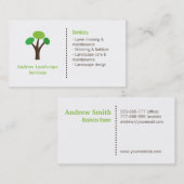 Moderne landschapsarchitectuur visitekaartje (Voorkant / Achterkant)