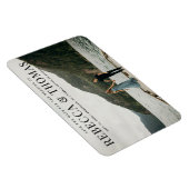 Moderne landschapsfotobruiloft met behoud van datu magneet (Rechterzijde)