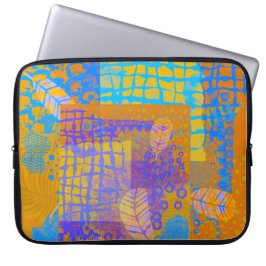 Moderne laptophoes met Abstracte Natuur Laptop Sleeve
