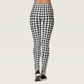 Moderne Latijnse Geometrische zwarte driehoekspatr Leggings (Achterkant)
