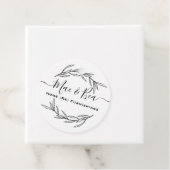 Moderne Laurel Leaf-tag Bedankjes Labels (In situ)