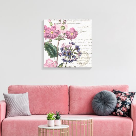 moderne lavendel floral in frankrijk canvas afdruk (Insitu (Woonkamer))