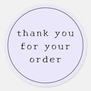 Moderne Lavendel Kleur Schrijfmachine Zakelijk Bed Ronde Sticker