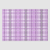 Moderne Lavendel Patroon Stripes Weefsel Papier (Voorkant)