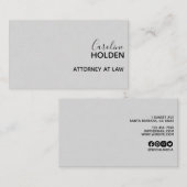 Moderne lederen gladde lederen textuur visitekaartje (Voorkant / Achterkant)