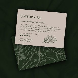 Moderne lederen patroonproductzorg Hartelijk dank  Visitekaartje