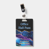 Moderne leerlingenzaal pas Badge (Voorzijde met clip)