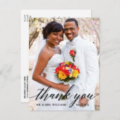 Moderne legant calligraphy Weddenschap Hartelijk d Briefkaart (Voorkant / Achterkant)