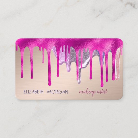 Moderne legant, Makeup-artiest, schijven Visitekaartje (Voorkant)