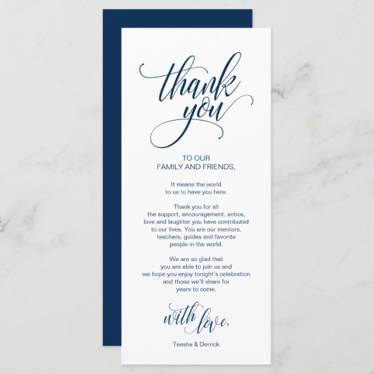 Moderne legant, marineplaats Hartelijk dank! Programma (Voorkant / Achterkant)