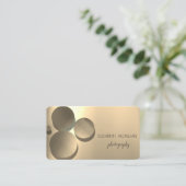 Moderne legant, Stippen, goud Visitekaartje (Staand voorkant)