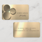 Moderne legant, Stippen, goud Visitekaartje (Voorkant / Achterkant)