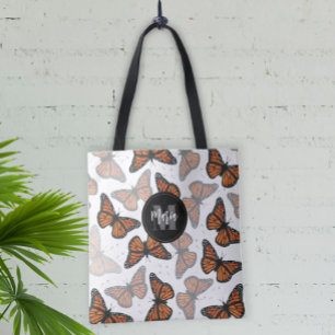 Moderne legante monoarch Butterfly-monogrammen Draagtas