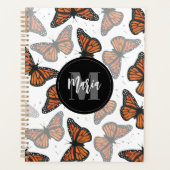 Moderne legante monoarch Butterfly-monogrammen Planner (Voorkant)