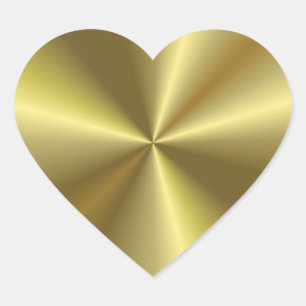 Moderne lege sjabloon elegante gouden metalen uits hart sticker