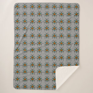 Moderne Leiste Mandala" Sherpa Deken