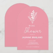 Moderne Lelie van het Vallei Boeket Vrijgezellenfe Kaart (Voorkant / Achterkant)