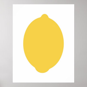 Moderne Lemon-afdruk Poster