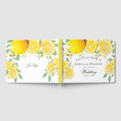 Moderne Lemon Boho Zomer Bruiloft Gastenboek (Volledig)