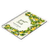 Moderne Lemonvruchten | Weddenschap Notitieboek (Linkerzijde)