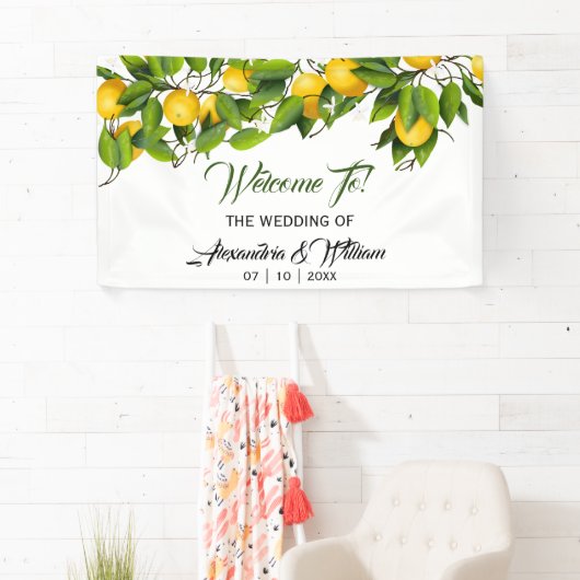 Moderne  Lemonvruchten | Weddenschap Spandoek (Insitu)