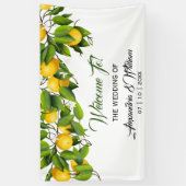 Moderne  Lemonvruchten | Weddenschap Spandoek (Verticaal)