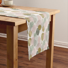 Moderne lente botanische tafelrunner korte tafelloper
