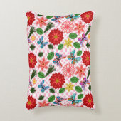 Moderne Lentetuin Vlinder Bloemig Accent Kussen (Voorkant(Verticaal))