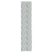 Moderne Lentetulp Botanische Tafel Runner Korte Tafelloper (Voorkant)