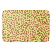 Moderne leopard Animal Print Pattern Red Yellow Badmat (Voorkant)