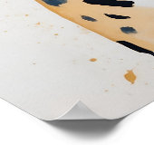 Moderne Leopard schilderij Wild Art Poster (Hoek)
